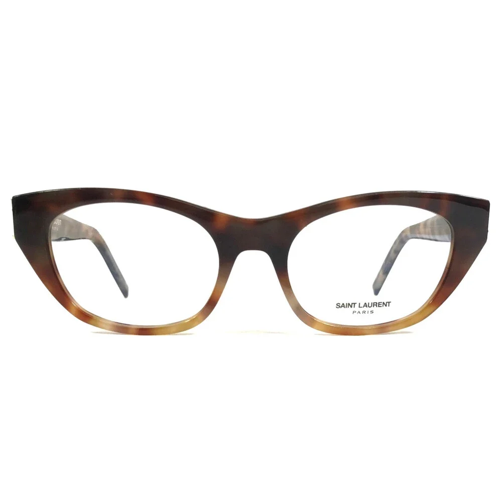Saint Laurent Eyeglasses Frames SLM80 003 Tortoise Cat Eye Full Rim 52-19-140
